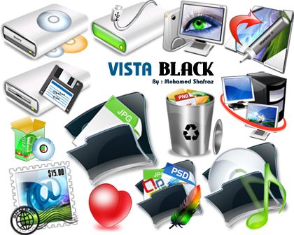 Vista Black Icons